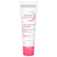 Bioderma Sensibio Defensive Rich Active Soothing Cream Πλούσια Κρέμα Προσώπου, Λαιμού για Ενυδάτωση & Προστασία 40ml - Καθημερινή Φροντίδα για Ενήλικες & Εφήβους με Ευαίσθητο & Ευαισθητοποιημένο Δέρμα