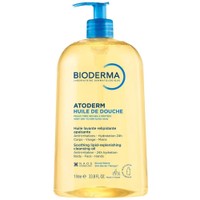 Bioderma Atoderm Huile De Douche Soothing Lipid Replenishing Body, Face & Hands Cleansing Oil 1Lt - Ελαιώδες Αφρόλουτρο για Σώμα, Πρόσωπο & Χέρια για Ξηρή, Πολύ Ξηρή & Ερεθισμένη Επιδερμίδα