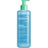 Bioderma Sebium Purifying Cleansing Foaming Gel 400ml - Ενυδατικό Αφρίζον Τζέλ Καθαρισμού για Μικτές & Λιπαρές Επιδερμίδες, με Αντλία