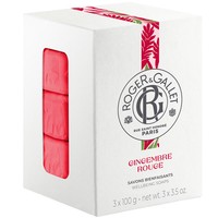 Roger & Gallet Πακέτο Προσφοράς Gingembre Rouge Perfumed Soap Bars 3x100g - Γυναικείο Αναζωογονητικό Φυτικό Σαπούνι Σώματος με Άρωμα Τζίντζερ