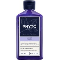 Phyto Purple No Yellow Shampoo 250ml - Σαμπουάν για Λαμπερά Μαλλιά, Κατά των Κίτρινων Τόνων