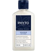Phyto Douceur Softness Shampoo for All Hair Types 100ml - Travel Size - Σαμπουάν Καθημερινής Χρήσης για Απαλά & Λαμπερά Μαλλιά, Κατάλληλο για Όλη την Οικογένεια