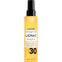 Lierac Sunissime The Silky Sun Body Oil Spf30, 150ml - Μεταξένιο Αντηλιακό Λάδι Σώματος Υψηλής Προστασίας σε Spray