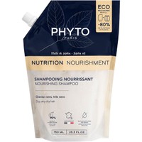 Phyto Nutrition Nourishing Shampoo - 750ml Refill - Ανταλλακτικό Σαμπουάν Θρέψης για Ξηρά & Πολύ Ξηρά Μαλλιά