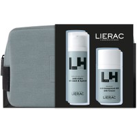 Lierac Promo Homme Anti-Rides Raffermit & Hydrate 50ml & Anti-Transpirant 48H Anti-Traces 50ml & Δώρο Νεσεσέρ 1 Τεμάχιο - Λεπτόρρευστη Κρέμα για Πρόσωπο & Μάτια με Ολοκληρωμένη Αντιγηραντική Δράση & Ανδρικό Αποσμητικό με Εξαιρετικά Αποτελεσματική Προστασίας Πολύ Μεγάλης Διάρκειας