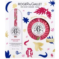 Roger & Gallet Promo Gingembre Rouge Eau Parfumee Bienfaisante 30ml & Wellbeing Soap 100g - Γυναικείο Άρωμα Εμπλουτισμένο με Εκχύλισμα Τζίντζερ & Αναζωογονητικό Φυτικό Σαπούνι Σώματος με Άρωμα Τζίντζερ