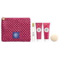 Roger & Gallet Promo Gingembre Rouge Wellbeing Fragrant Water 10ml & Shower Gel 50ml & Body Lotion 50ml & Soap Bar 50g & Δώρο Νεσεσέρ 1 Τεμάχιο - Εξωτικό Πικάντικο Άρωμα & Αναζωογονητικό Αφρόλουτρο & Αναζωογονητικό Γαλάκτωμα Σώματος & Αναζωογονητικό Φυτικό Σαπούνι Σώματος με Ροζ Βατόμουρο, Τζίντζερ & Μοσχολίβανο