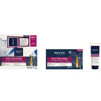Phyto Promo Phytocyane Anti-Hair Loss Treatment for Women for Reactional Hair Loss 12ampx5ml & Δώρο Women Anti-Hair Loss Shampoo 100ml - Θεραπεία Κατά της Αντιδραστικής Γυναικείας Τριχόπτωσης & Αραίωσης των Μαλλιών Λόγω Στρες, Δίαιτας ή Μετά την Εγκυμοσύνη & Αναζωογονητικό Σαμπουάν Κατά της Τριχόπτωσης για Γυναίκες