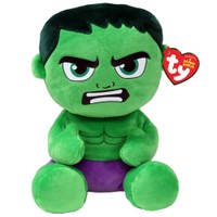 Ty Beanie Babies Hulk Plushie 1 Τεμάχιο - Λούτρινο Παιδικό Παιχνίδι Εμπνευσμένο από τον Χαρακτήρα Hulk της Marvel