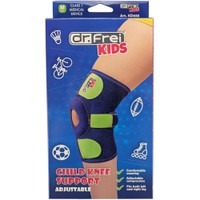 Dr. Frei Kids Adjustable Child Knee Support 1 Τεμάχιο, Κωδ KD658 - Medium - Παιδική Επιγονατίδα με Ρυθμιζόμενο Επίπεδο Συμπίεσης