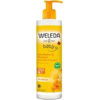 Weleda Baby Body Wash & Shampoo with Calendula 400ml - Ήπιο Βρεφικό Σαμπουάν Καλέντουλας & Αφρόλουτρο