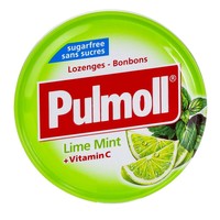 Pulmoll Candies with Lime Mint & Vitamin C 45gr - Καραμέλες Γλυκολέμονο, Μέντα & Βιταμίνη C