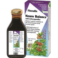 Floradix Neuro Balance Liquid Formula with Ashwagandha 250ml - Συμπλήρωμα Διατροφής Εκχυλίσματος Φυτών Πλούσιο σε Βιταμίνες C & B12 για την Καλή Λειτουργία του Νευρικού Συστήματος με Εκχύλισμα Ασβαγκάντας Κατά του Στρες