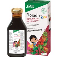 Floradix Kids Liquid Iron & Vitamin Formula 250ml - Συμπλήρωμα Διατροφής Σιδήρου & Βιταμινών για Φυσική Τόνωση, Ενέργεια & Φυσιολογική Γνωστική Ανάπτυξη για Παιδιά από 3 Ετών με Ευχάριστη Γεύση