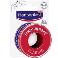 Hansaplast Med+ Classic Tape 5m x 2,5cm, 1 Τεμάχιο - Ταινία Στερέωσης για Παροχή Πρώτων Βοηθειών