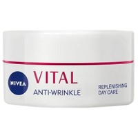 Nivea Vital Anti-Wrinkle Replenishing Day Cream 50ml - Αντιρυτιδική Κρέμα Ημέρας για Ώριμη Επιδερμίδα με Ασβέστιο & Εκχύλισμα Μαργαριταριου