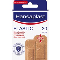 Hansaplast Elastic Extra Flexible Strips 20 Τεμάχια - Πολύ Ελαστικά Επιθέματα για Κάλυψη Κάθε Είδους Μικρής Πληγής