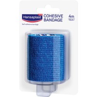 Hansaplast Med+ Cohesive Bandage 4m x 6cm, 1 Τεμάχιο - Αυτοσυγκρατούμενος Επίδεσμος για Στερέωση Γαζών