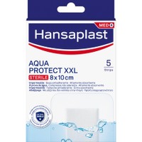 Hansaplast Aqua Protect XXL Sterile Strips 8x10cm 5 Τεμάχια - Αδιάβροχα Επιθέματα για την Κάλυψη & Προστασία Μεσαίων ή Μεγαλύτερων Πληγών