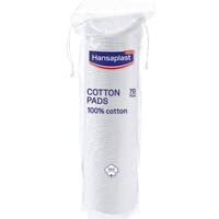 Hansaplast Cotton Pads 70 Τεμάχια - Απαλοί Δίσκοι Από 100% Οργανικό Βαμβάκι Διπλής Όψης