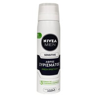 Nivea Men Sensitive Shaving Foam 250ml - Αφρός Ξυρίσματος Χωρίς Οινόπνευμα για Άμεση Προστασία Από τα 5 Σημάδια της Ερεθισμένης Επιδερμίδας