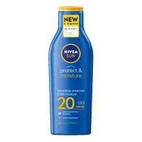 Nivea Sun Protect & Moisture Lotion Spf20 Immediate Protection & 48h Moisture 200ml - Αντηλιακό & Ενυδατικό Γαλάκτωμα Σώματος για Άμεση Προστασία Από τις UVA/UVB Ακτινοβολίες & την Πρόωρη Γήρανση της Επιδερμίδας