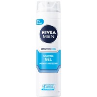 Nivea Men Sensitive Cool Shaving Gel 200ml - Δροσιστικό Gel Ξυρίσματος για Ευαίσθητες Επιδερμίδες