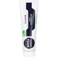 Nivea Men Shaving Sensitive Cream 100ml - Ανδρική Κρέμα Ξυρίσματος για Άμεση Προστασία & Ευαίσθητο Δέρμα Χωρίς Αλκοόλ
