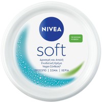 Nivea Soft Moisturizing Cream 300ml - Ενυδατική Κρέμα Προσώπου, Σώματος & Χεριών με Βιταμίνη Ε & Έλαιο Jojoba