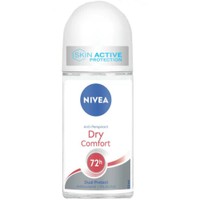 Nivea Dry Comfort 72h Anti Perspirant Roll-On 50ml - Αποσμητικό 72ωρης Προστασίας από τον Ιδρώτα & την Κακοσμία