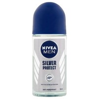 Nivea Men Silver Protect 48h Deo Roll-On 50ml - Ανδρικό Αποσμητικό 48ωρης Προστασίας