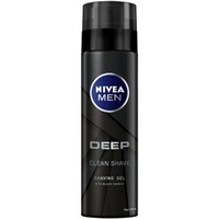 Nivea Men Deep Shaving Gel Black Carbon 200ml - Προστατευτικό Gel Ξυρίσματος με Άνθρακα, Κατά των Βακτηρίων