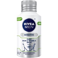 Nivea Men Sensitive Daily Skin & Stubble Balm 125ml - Ανδρικό Ενυδατικό Βάλσαμο Προσώπου Κατά των Ερεθισμών & της Φαγούρας, Ιδανικό για Κοντά Γένια
