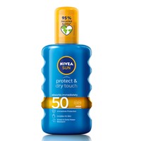 Nivea Sun Protect & Dry Touch Invisible Spray Spf50, 200ml - Διάφανο Αντηλιακό Spray Υψηλής Προστασίας για Άμεση Απορρόφηση & Αίσθηση Δροσιάς