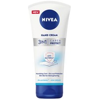 Nivea Care & Protect 3 in 1 Hand Cream 75ml - Θρεπτική Κρέμα Χεριών για Ταλαιπωρημένα Χέρια με Ήπια Αντισηπτική Δράση