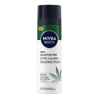 Nivea Men Sensitive Pro Ultra Calming Shaving Foam 200ml - Αφρός Ξυρίσματος με Έλαιο Σπόρων Κάνναβης και Βιταμίνη Ε για Μεγαλύτερη Προστασία Από τους Ερεθισμούς