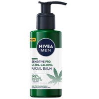 Nivea Men Sensitive Pro Ultra Calming Facial Balm 150ml - Ανδρικό Καταπραϋντικό Βάλσαμο για Άμεση Ενυδάτωση της Ερεθισμένης Επιδερμίδας με Οργανικό Έλαιο Κάνναβης