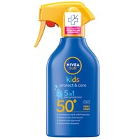 Nivea Sun Kids Protect & Care 5 in 1 Spf50+ Trigger Spray 270ml - Παιδικό Αντηλιακό Γαλάκτωμα Προσώπου Σώματος Πολύ Υψηλής Προστασίας σε Μορφή Σπρέι