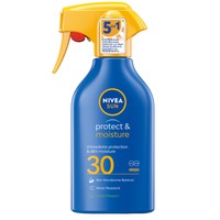 Nivea Sun Protect & Moisture 5 in 1 Spf30 Trigger Spray 270ml - Αντηλιακό & Ενυδατικό Γαλάκτωμα Σώματος Υψηλής Προστασίας σε Μορφή Σπρέι Υψηλής Προστασίας