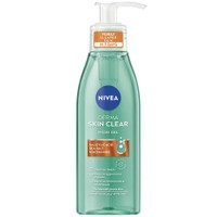 Nivea Derma Skin Clear Wash Gel for Belmish-Prone Skin 150ml - Gel Καθαρισμού Προσώπου για Επιδερμίδες με Τάσης Ακμής