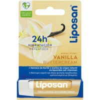 Liposan Vanilla Buttercream 4.8g - Περιποιητικό Βάλσαμο Χειλιών με Βούτυρο Καριτέ & Άρωμα Βανίλιας για Φροντίδα & Ενυδάτωση Διαρκείας