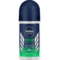 Nivea Men Fresh Sensation 72h Anti-Perspirant Roll-On 50ml - Travel Size - Ανδρικό Αποσμητικό Roll-On για 72ωρη Προστασία με Αντιβακτηριακές Ιδιότητες & Φρέσκο Άρωμα