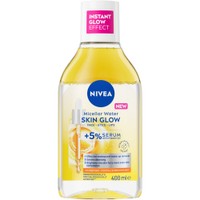 Nivea Skin Glow Micellar Water 400ml - Ενυδατικό Μικυλλικό Νερό Ντεμακιγιάζ για Θαμπή & Ευαίσθητη Επιδερμίδα