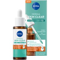 Nivea Derma Skin Clear Rebalance & Clear Serum 30ml - Καταπραϋντικός Ενυδατικός Ορός Κατά των Ατελειών Κατάλληλος για Επιδερμίδες με Τάση Ακμής