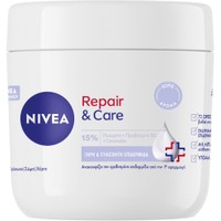 Nivea Repair & Care Sensitive Cream 400ml - Ενυδατική & Καταπραϋντική Κρέμα Προσώπου, Σώματος & Χεριών για Ξηρή & Ευαίσθητη Επιδερμίδα Χωρίς Άρωμα
