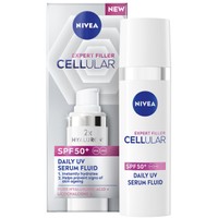 Nivea Expert Filler Cellular Spf50+ Daily UV Serum Fluid 40ml - Λεπτόρρευστος Ορός Ημέρας Υψηλής Προστασίας