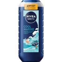 Nivea Cool Marine Artist Edition 3 in 1 Shower Gel 250ml - Αφρόλουτρο για Πρόσωπο, Μαλλιά & Σώμα Αναζωογονητικής Σύνθεσης με Θαλασσινό Άρωμα που Διεγείρει τις Αισθήσεις