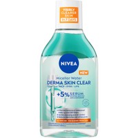 Nivea Derma Skin Clear Micellar Water 400ml - Μικυλλιακό Νερό Καθαρισμού για Πρόσωπο, Μάτια & Χείλη