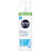 Nivea Men Sensitive Cool Shaving Gel 200ml - Δροσιστικό Gel Ξυρίσματος για Ευαίσθητες Επιδερμίδες