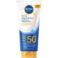 Nivea Sun Kids Daily UV Protect Spf50+ Lotion 100ml - Παιδικό Αντηλιακό Γαλάκτωμα Προσώπου Σώματος Πολύ Υψηλής Προστασίας Χωρίς Άρωμα